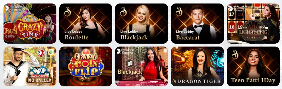 Vulkanvegas Casino live casino games