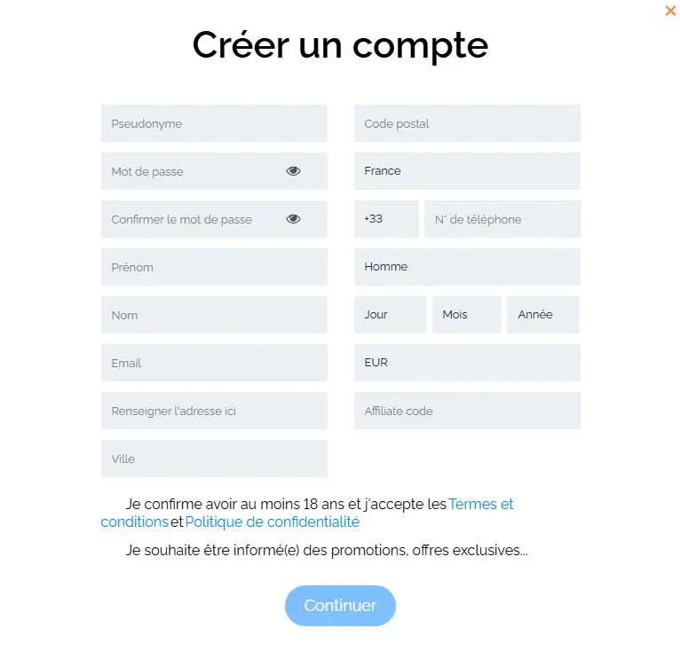 Vulkanvegas Casino registration process (India)